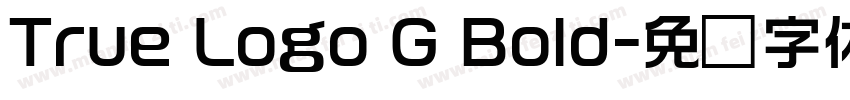 True Logo G Bold字体转换